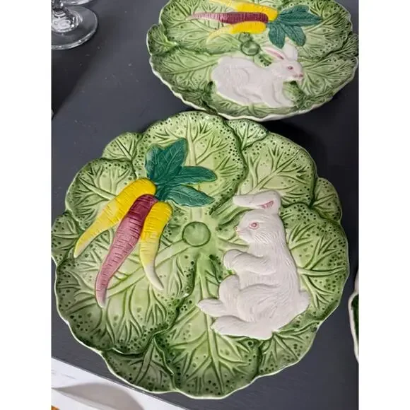 Strata Group Bunny Lane Set Of 4 Salad Desserts Plates Philippines Whimsical VTG - Picture 2 of 6
